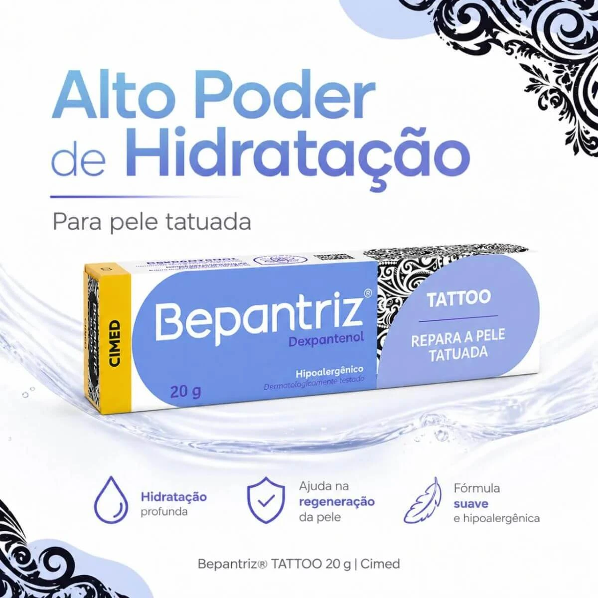 BEPANTRIZ TATTOO CREME 20G - CIMED — imagem 4 | Farmácia Resyla