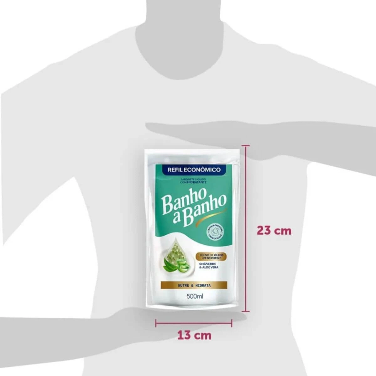 REFIL SABONETE LÍQUIDO BANHO A BANHO CHÁ VERDE E ALOE VERA 500ML — imagem 2 | Farmácia Resyla