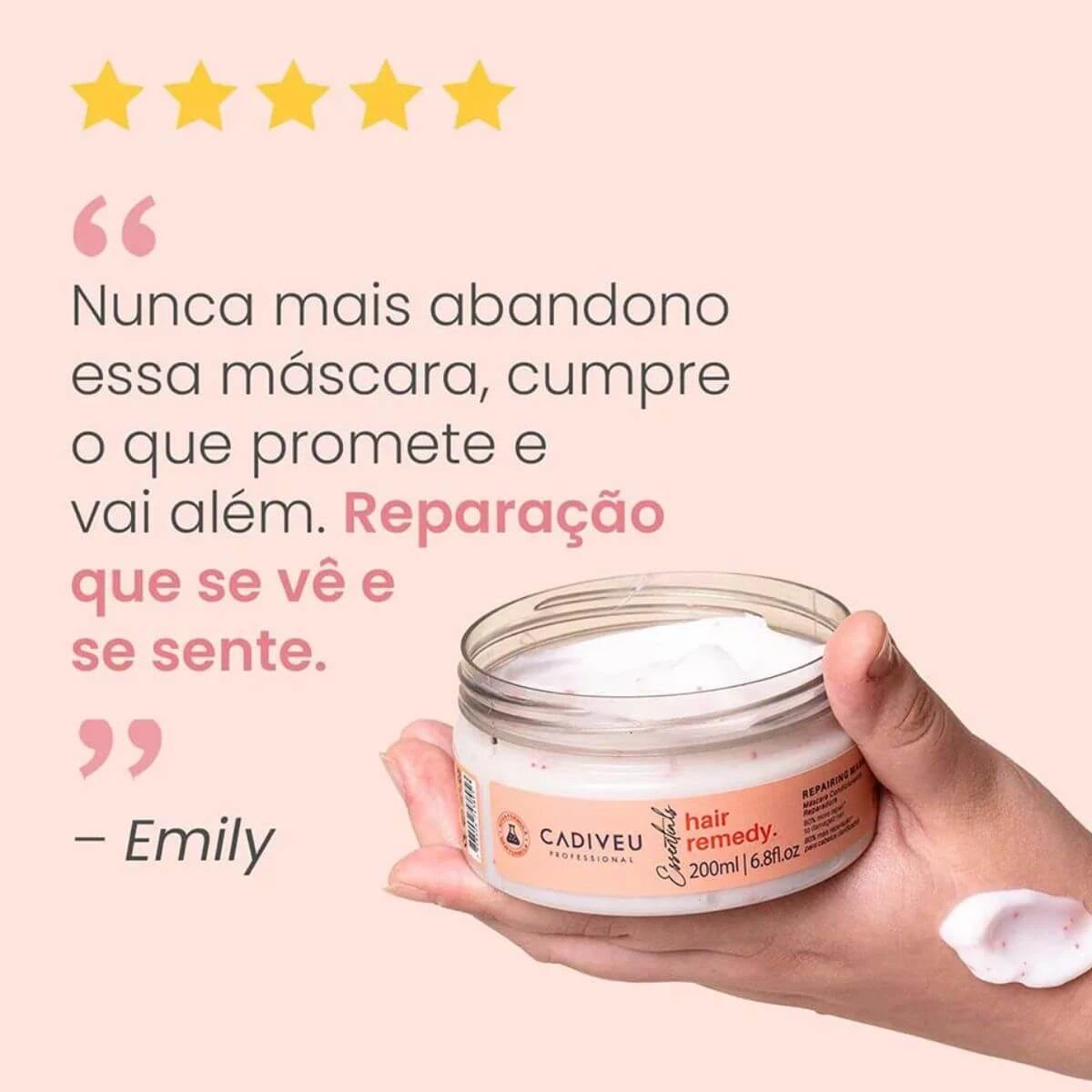 MÁSCARA CADIVEU HAIR REMEDY 200ML — imagem 4 | Farmácia Resyla