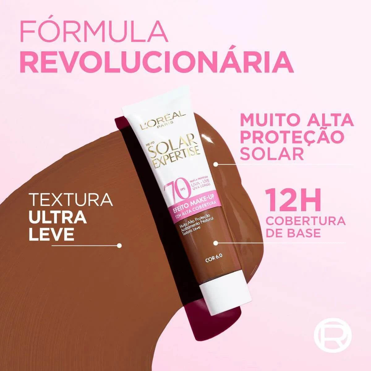 PROTETOR SOLAR FACIAL L'ORÉAL EXPERTISE SOLAR EFEITO MAKE-UP FPS70 COR 6.0 30G — imagem 4 | Farmácia Resyla