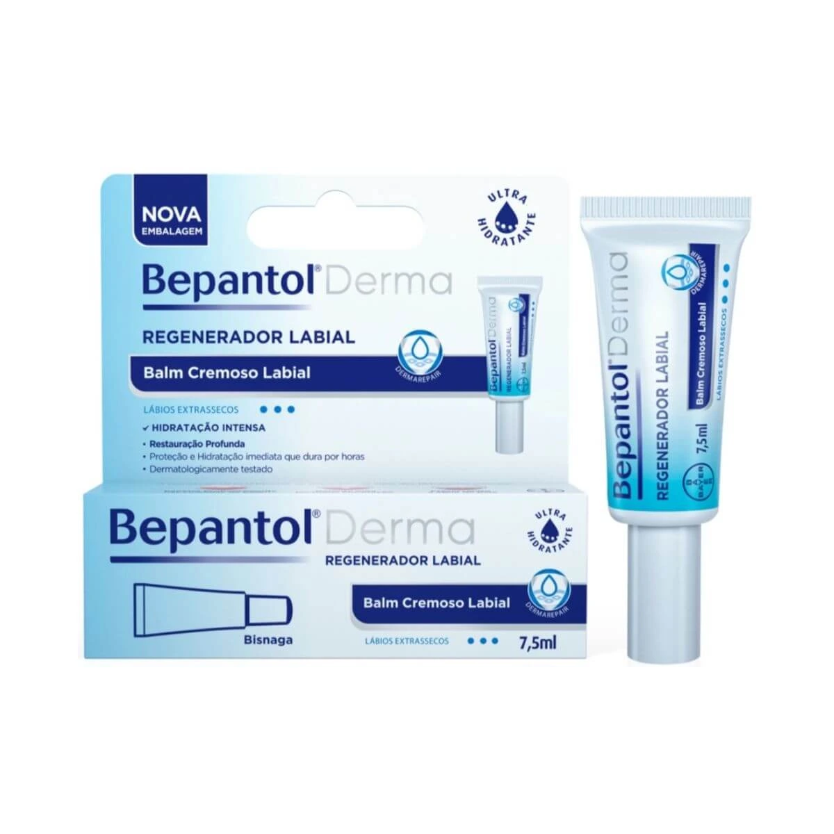 BEPANTOL DERMA PROTETOR LABIAL 7,5ML - BAYER — Bayer | Farmácia Resyla