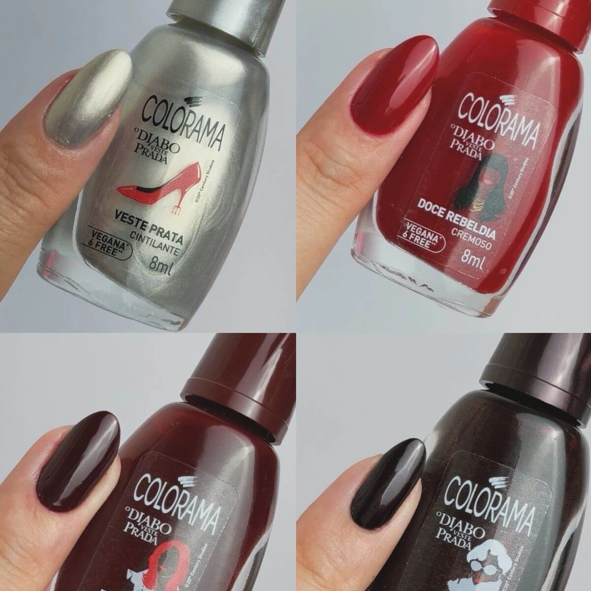 KIT ESMALTE COLORAMA DIABO VESTE PRADA - 4 CORES — imagem 3 | Farmácia Resyla