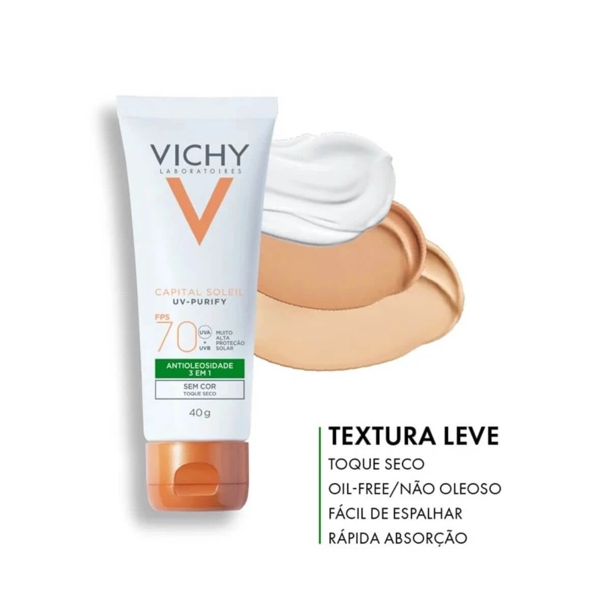 PROTETOR FACIAL VICHY CP UV-PURIFY FPS70 MEDIA 40G — imagem 4 | Farmácia Resyla