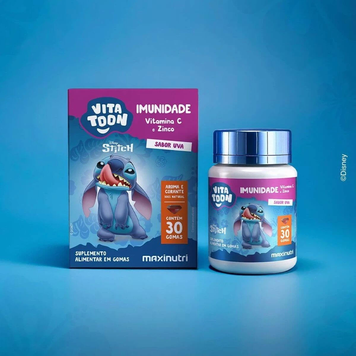 VITATOON STITCH IMUNIDADE UVA 30GOMAS - MAXINUTRI — imagem 3 | Farmácia Resyla