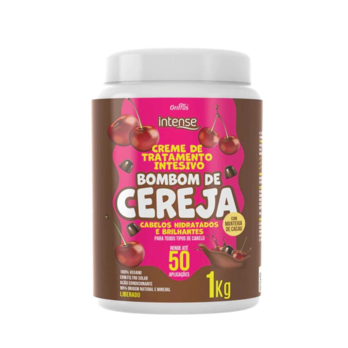 MÁSCARA GRIFFUS INTENSE CEREJA 1KG — Griffus | Farmácia Resyla