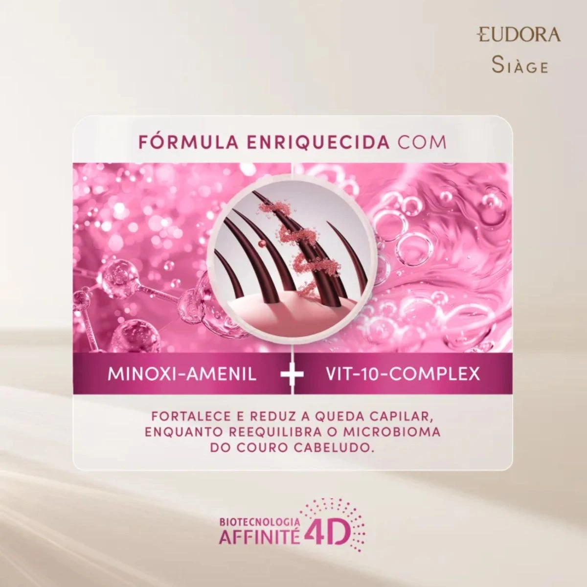 SHAMPOO RESISTÊNCIA ANTIQUEDA  EUDORA SIÀGE DERMO HAIR 300ML — imagem 3 | Farmácia Resyla