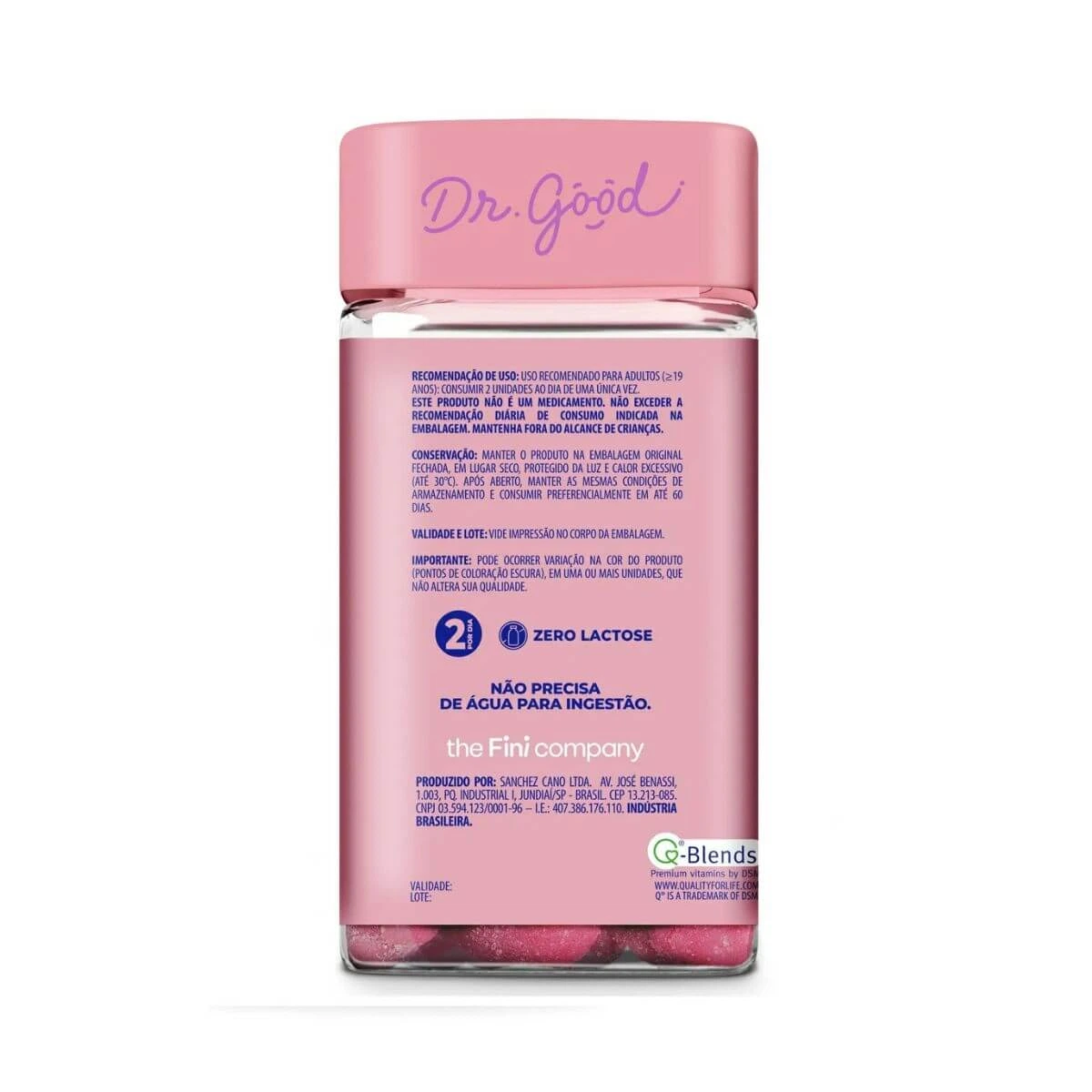 POLIVITAMÍNICO PARA CABELO PELE E UNHAS DR GOOD FINI HAIR 60 GOMAS — imagem 3 | Farmácia Resyla