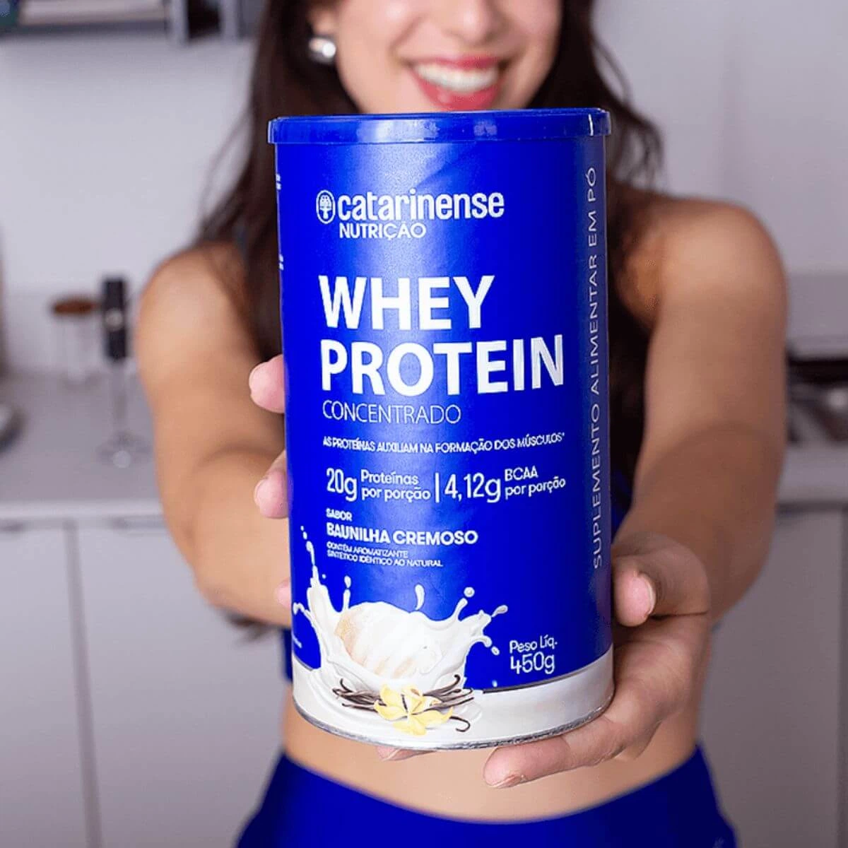 WHEY PROTEIN CONCENTRADO BAUNILHA 450G - CATARINENSE — imagem 4 | Farmácia Resyla