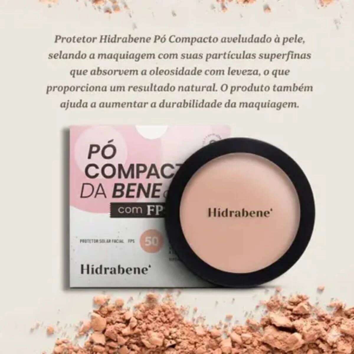 PÓ PROTETOR SOLAR HIDRABENE FPS50 CLARO 10G — imagem 4 | Farmácia Resyla