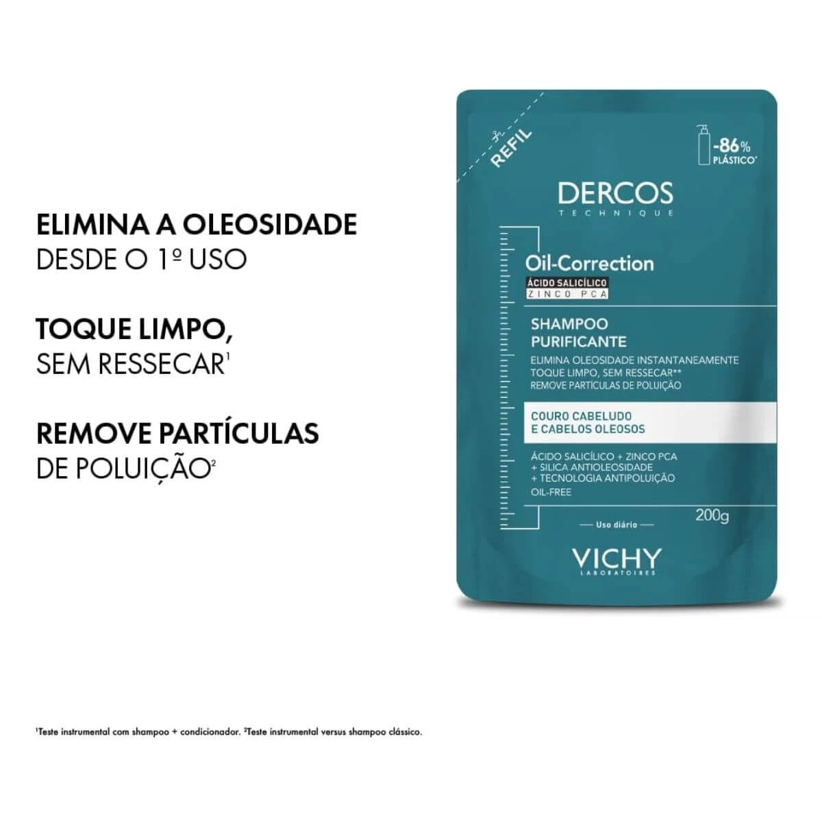 REFIL SHAMPOO VICHY DERCOS OIL CORRECTION 200G — imagem 4 | Farmácia Resyla