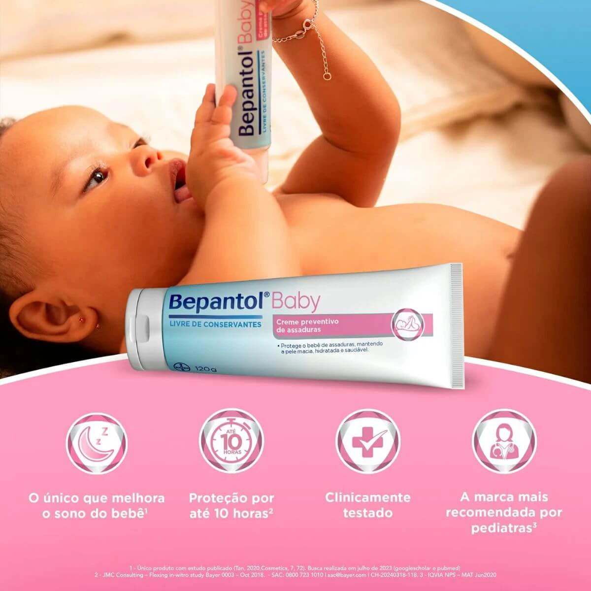 KIT 5% OFF COM 2 UNIDADES POMADAS BEPANTOL BABY 120G — imagem 4 | Farmácia Resyla
