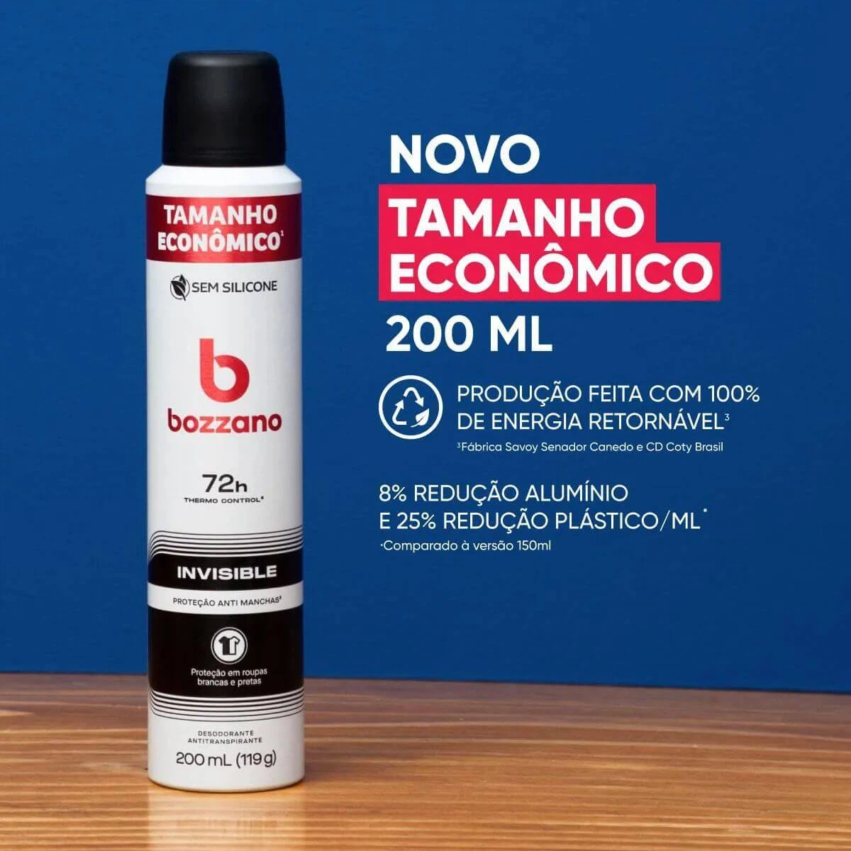 DESODORANTE AERO BOZZANO INVISIBLE 200ML — imagem 3 | Farmácia Resyla