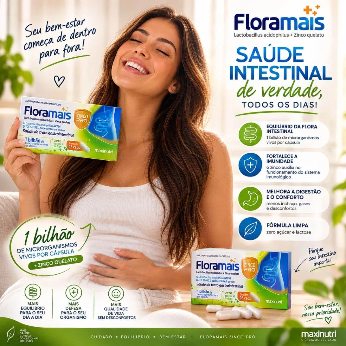 FLORAMAIS ZINCO PRO 6CPS - MAXINUTRI — imagem 4 | Farmácia Resyla
