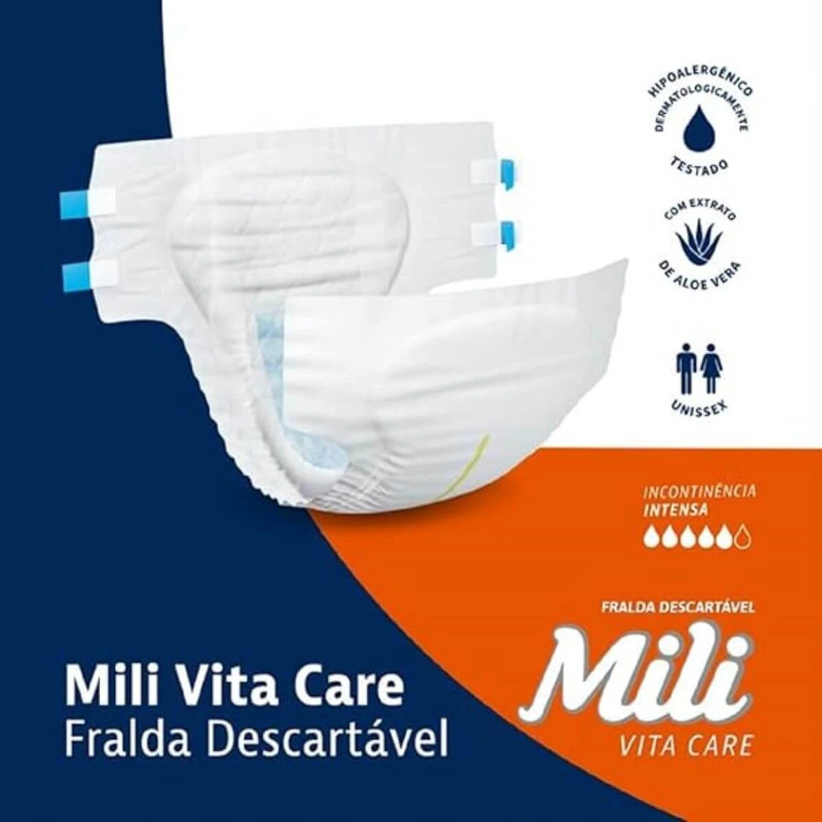 FRALDA GERIÁTRICA MILI VITA CARE XG C/7UN — imagem 2 | Farmácia Resyla