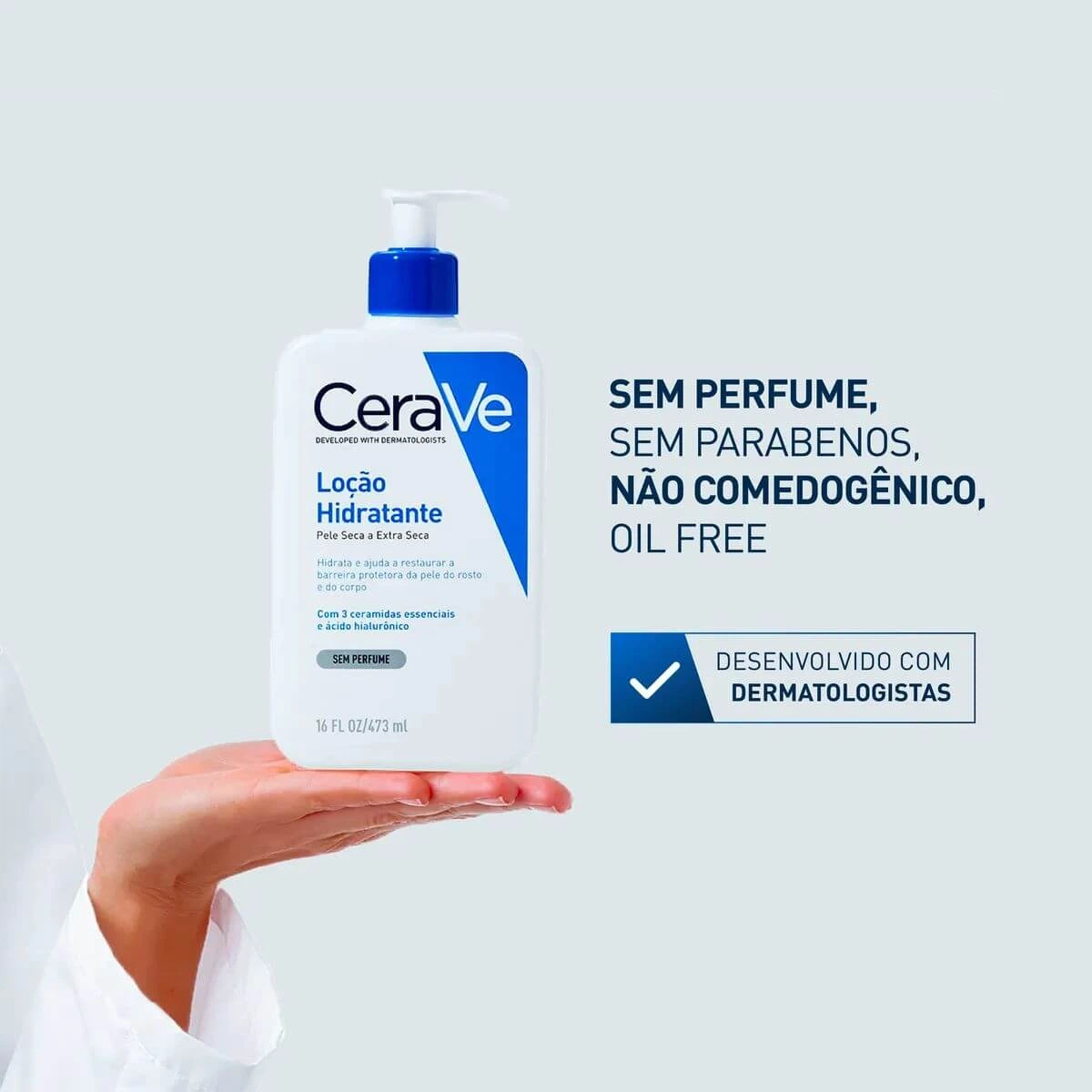LOÇÃO HIDRATANTE CERAVE S/ PERFUME 473ML — imagem 4 | Farmácia Resyla