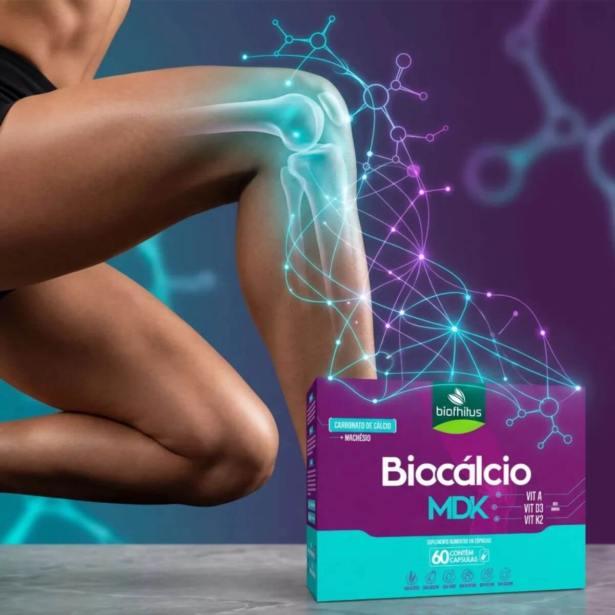BIOCALCIO MDK 60CAPS - BIOFHITUS — imagem 5 | Farmácia Resyla