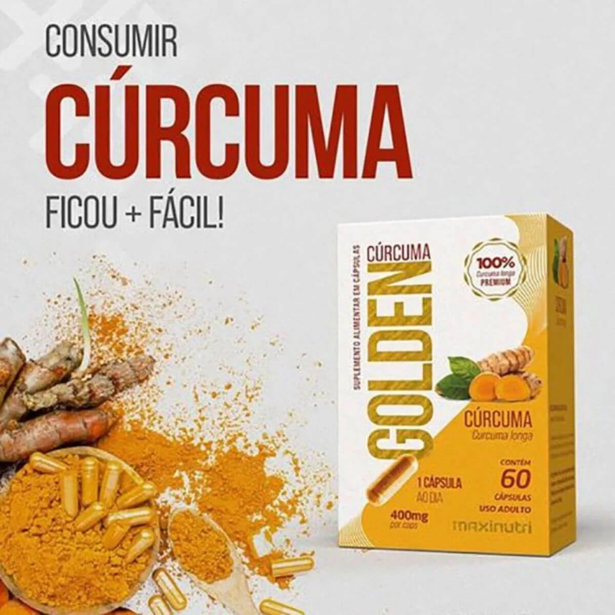 CÚRCUMA GOLDEN 60CP - MAXINUTRI — imagem 2 | Farmácia Resyla