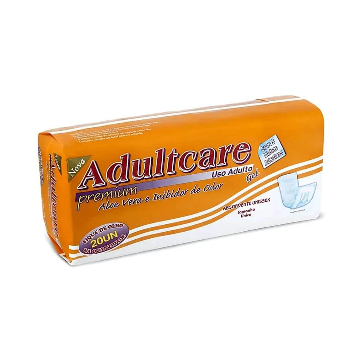 ABSORVENTE GERIÁTRICO ADULTCARE PREMIUM 20UN — Adultcare | Farmácia Resyla