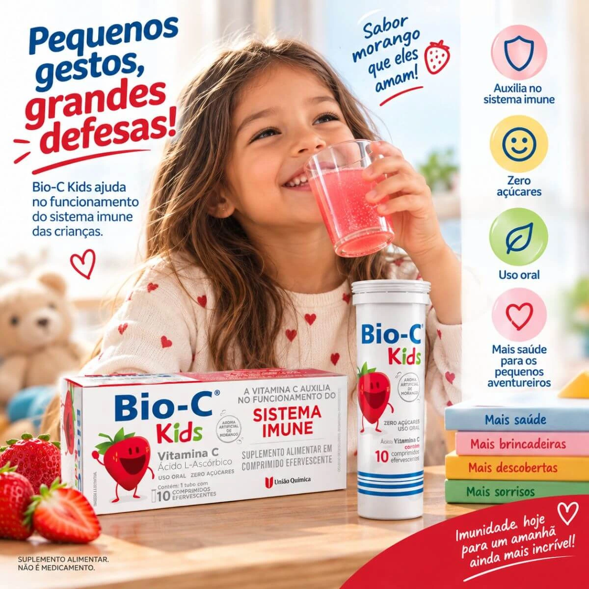 BIO C KIDS 10CP EFERV. - UNIÃO QUIMICA — imagem 3 | Farmácia Resyla