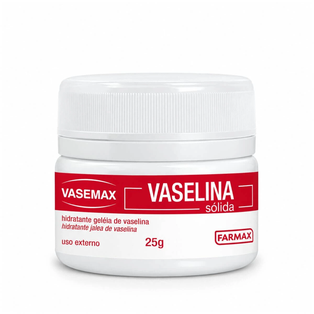 VASELINA SÓLIDA VASEMAX POTE 25G — Farmax | Farmácia Resyla