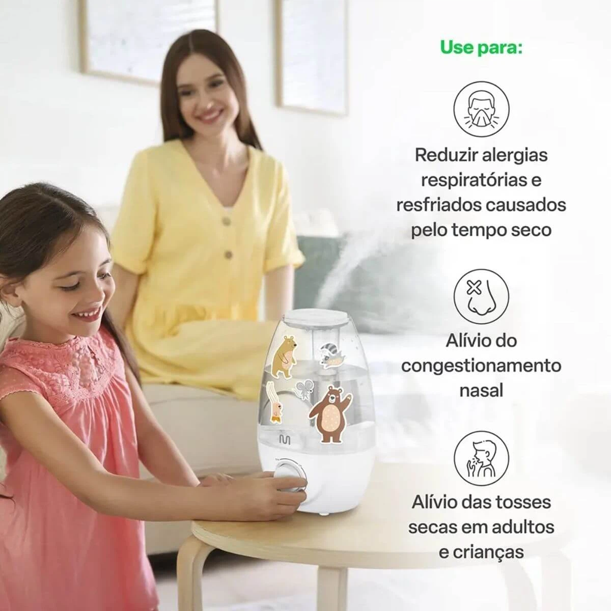 UMIDIFICADOR DE AR MULTILASER CLEAR TANK 2,1L — imagem 4 | Farmácia Resyla