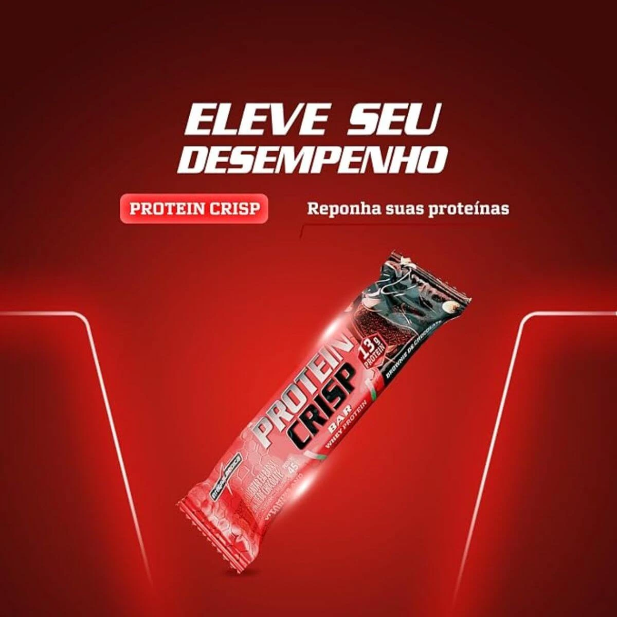 BARRA DE PROTEÍNA CRISP BAR BROWNIE DE CHOCOLATE 45G UNITARIO — imagem 2 | Farmácia Resyla