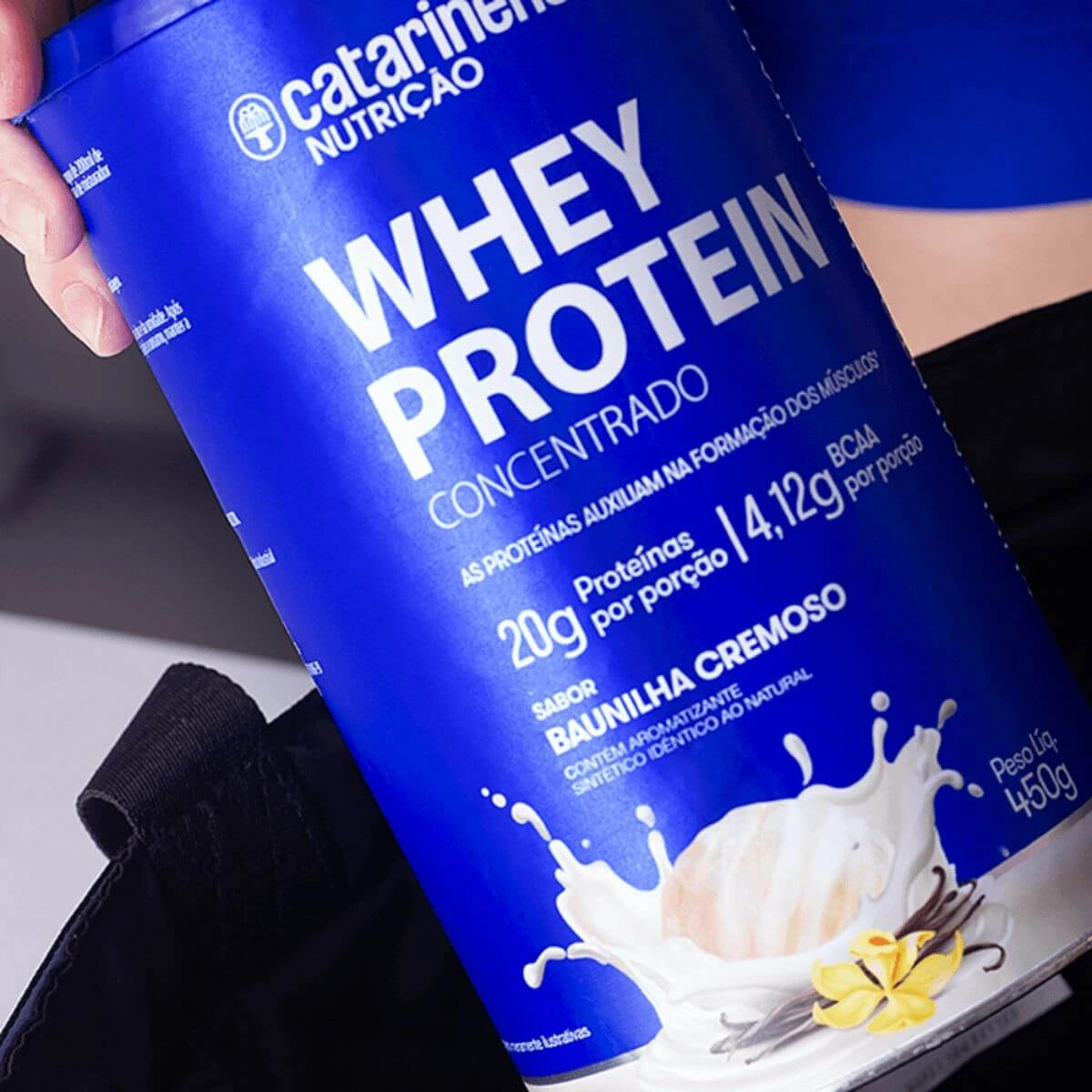 WHEY PROTEIN CONCENTRADO BAUNILHA 450G - CATARINENSE — imagem 3 | Farmácia Resyla