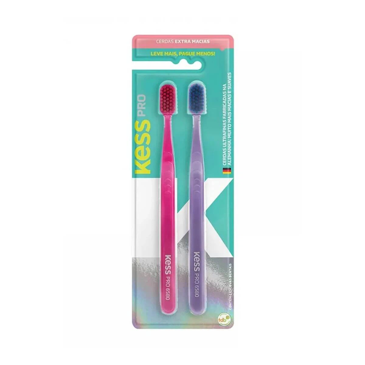 ESCOVA DE DENTE KESS 2105 PRO EXTRA MACIA PACK C/2 — KESS | Farmácia Resyla