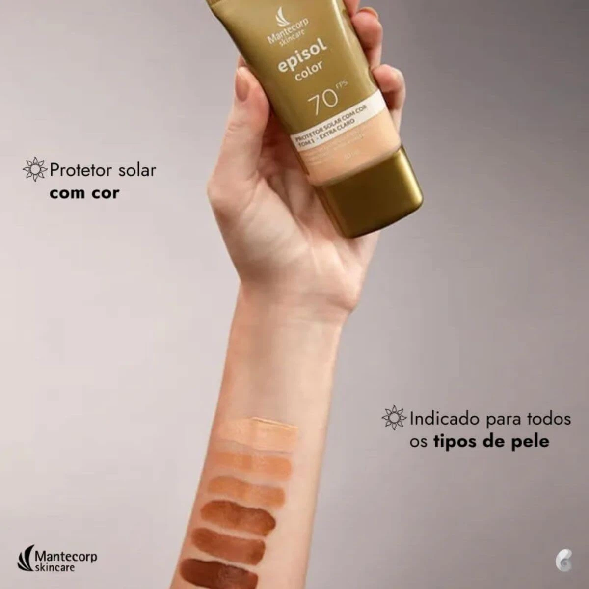 PROTETOR FACIAL EPISOL COLOR FPS70 TOM 4 MÉDIO ESCURO 40G — imagem 4 | Farmácia Resyla