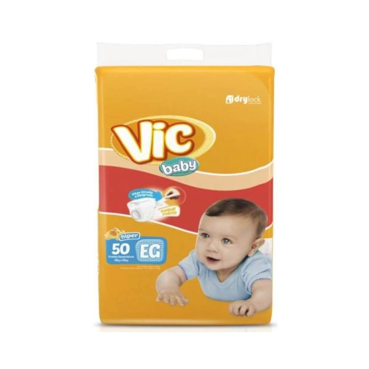 FRALDA VIC BABY HIPER EG C/50UN — Vic Baby | Farmácia Resyla