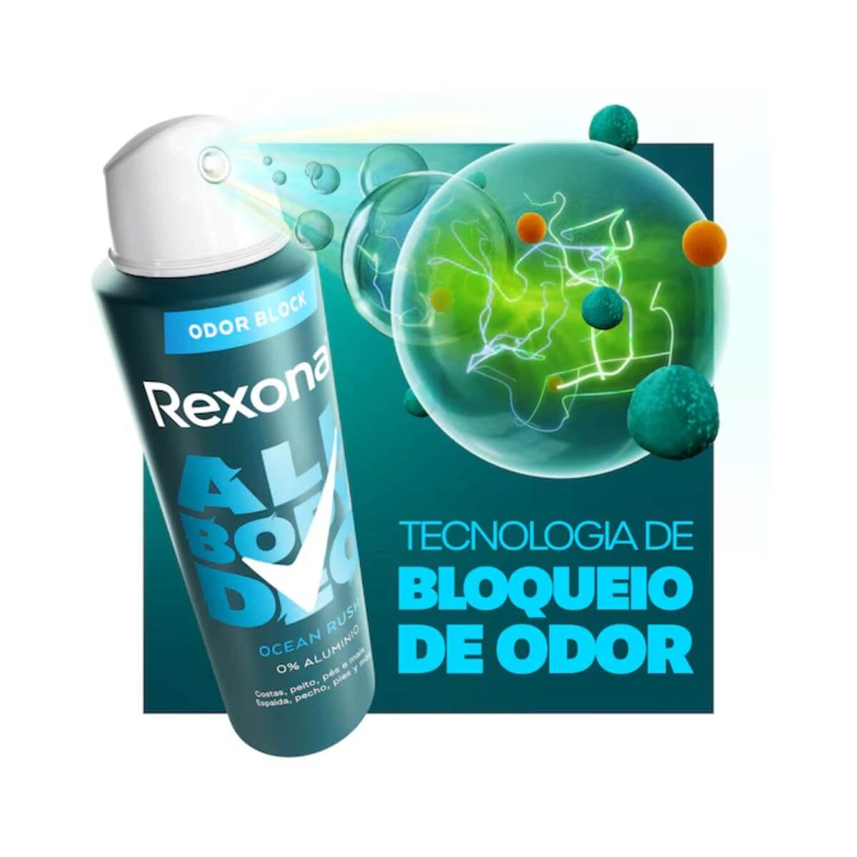 DESODORANTE REXONA AERO ALL BODY OCEAN RUSH 150ML — imagem 3 | Farmácia Resyla