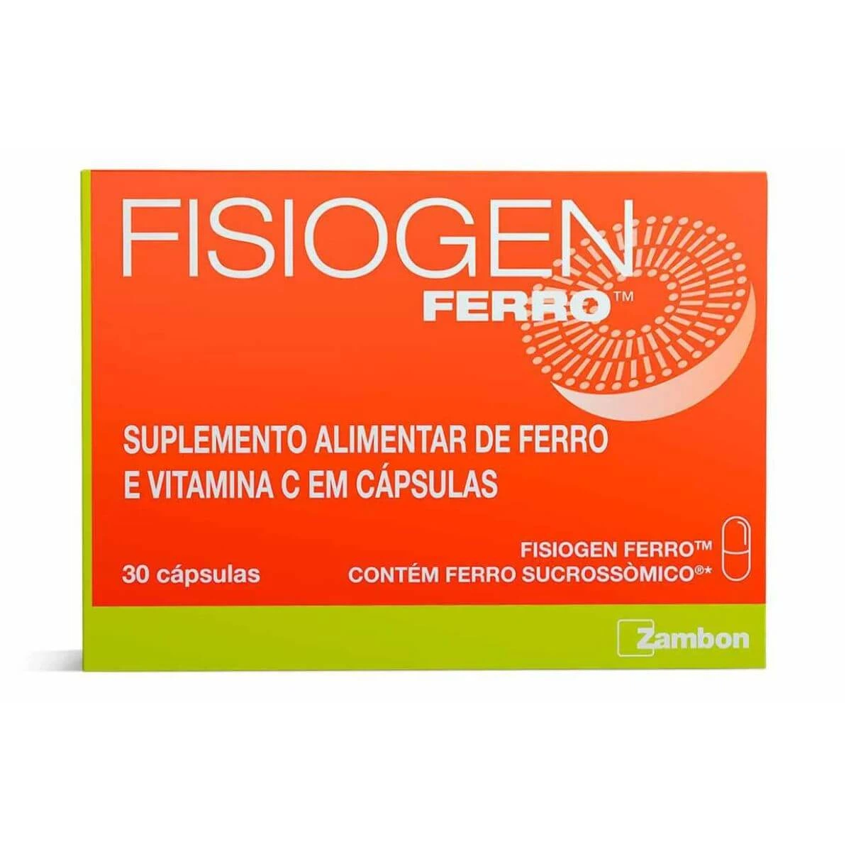 FISIOGEN FERRO 30 CÁPSULAS - ZAMBOM — Zambom | Farmácia Resyla