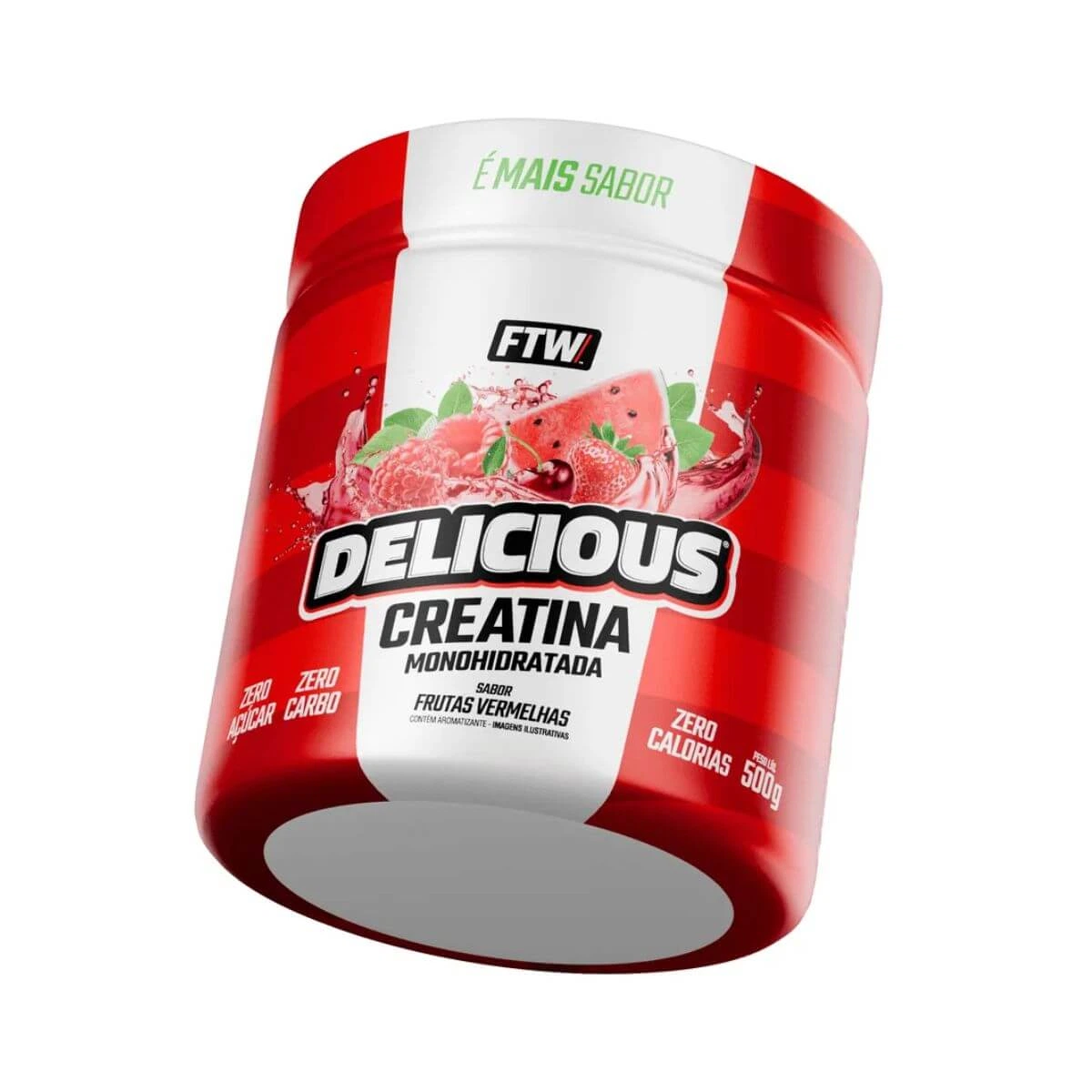 CREATINA DELICIOUS FTW FRUTAS VERMELHAS 500G — FTW | Farmácia Resyla
