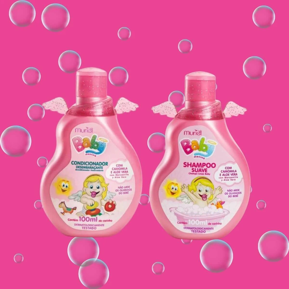 KIT MURIEL BABY SHAMPOO E CONDICIONADOR MENINA 100ML — imagem 4 | Farmácia Resyla