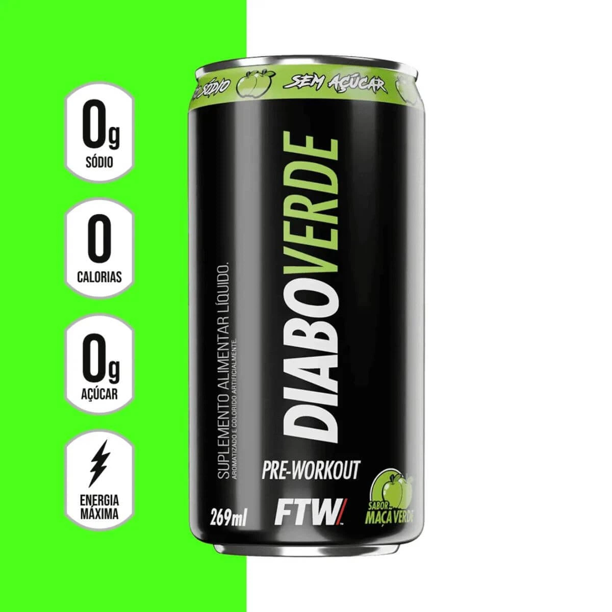 ENERGETICO ENERGY DRINK FTW DIABO VERDE 269ML — imagem 2 | Farmácia Resyla