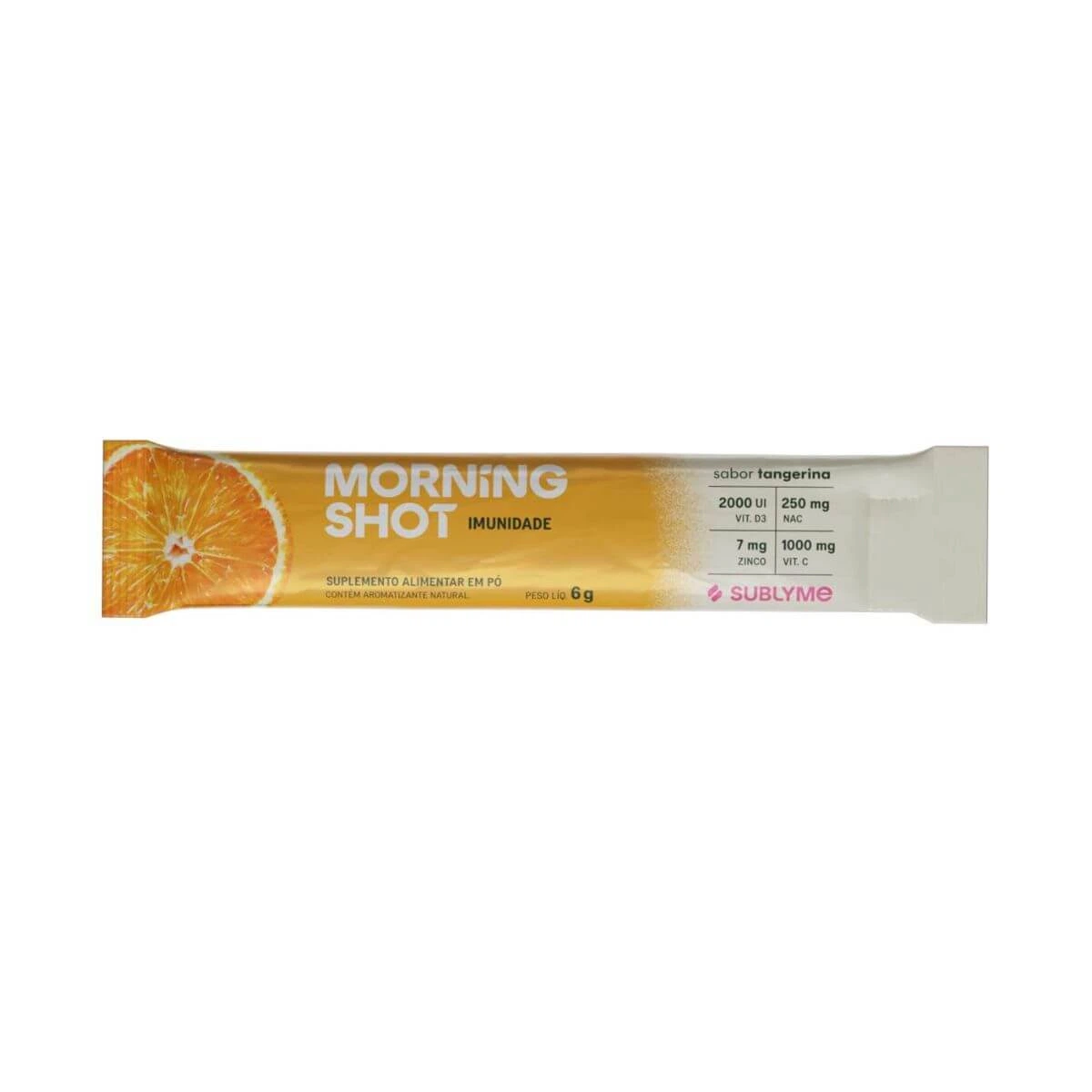 SACHÊ MORNING SHOT SUBLYME SABOR TANGERINA 6G — SUBLYME | Farmácia Resyla