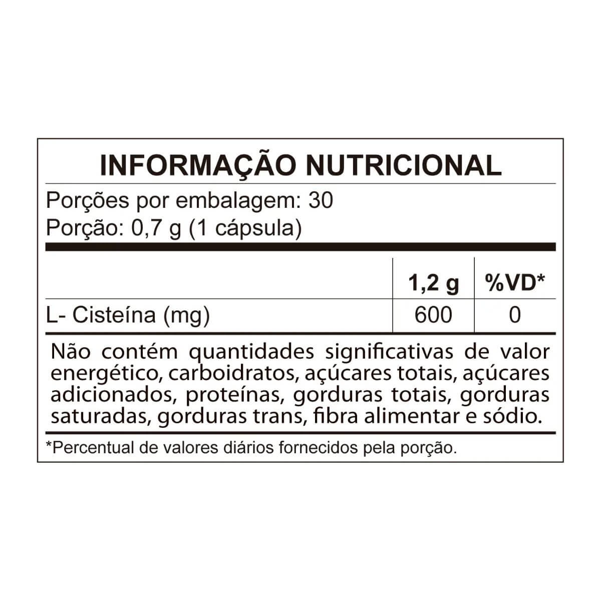NAC ACETILCISTEINA 600MG 30CAPS - QUALY NUTRI — imagem 2 | Farmácia Resyla