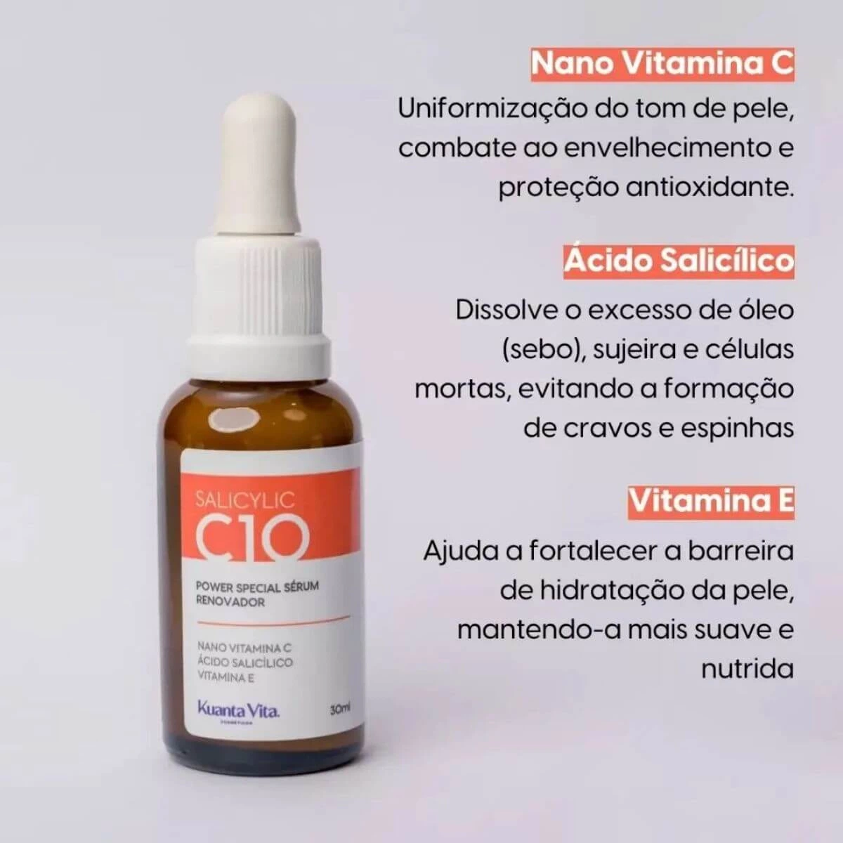 SERUM KV ACIDO SALICILICO C10 30ML — imagem 3 | Farmácia Resyla