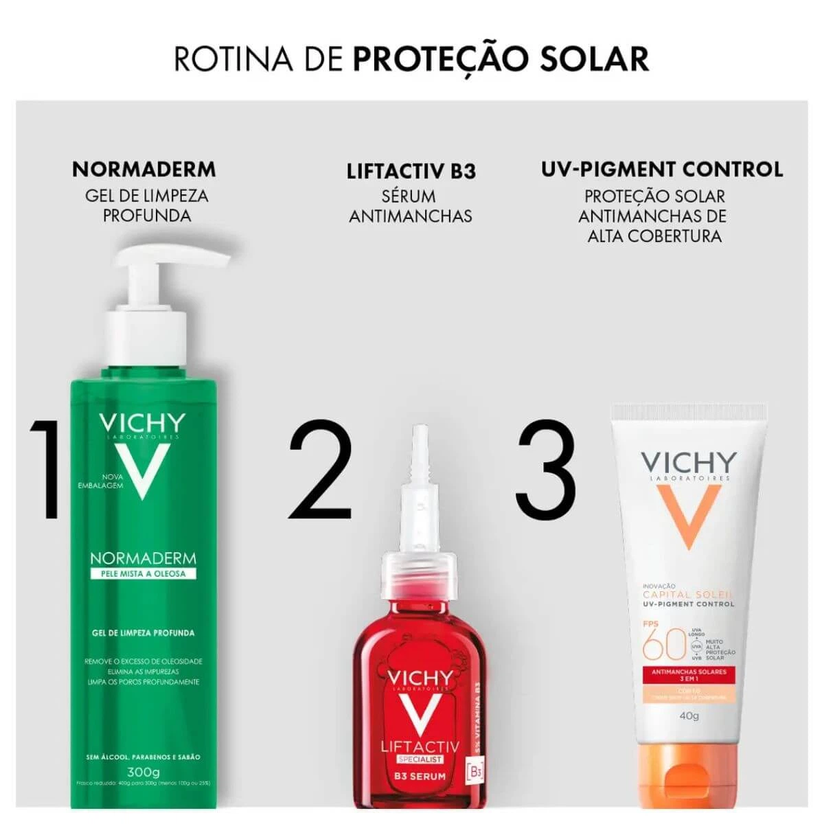 PROTETOR SOLAR VICHY UV-PIGMENT CONTROL FPS60 COR 3.0 40G — imagem 5 | Farmácia Resyla