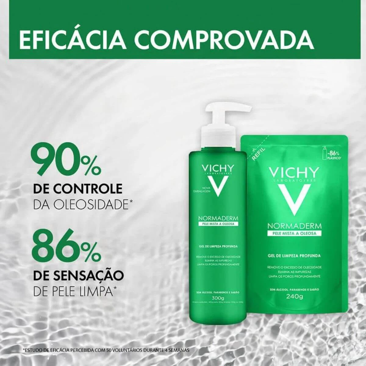 GEL DE LIMPEZA PROFUNDA VICHY NORMADERM REFIL 240G — imagem 3 | Farmácia Resyla