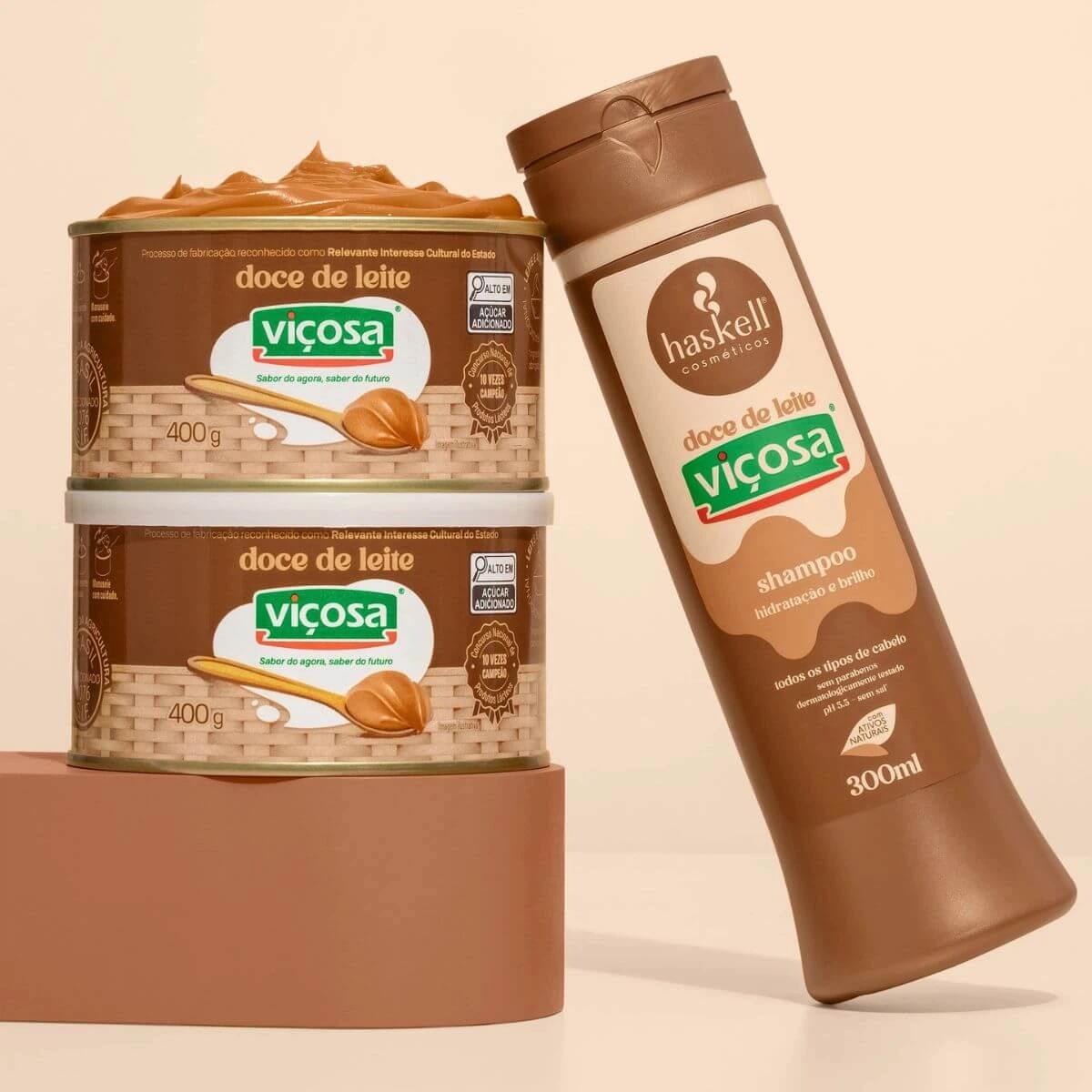 SHAMPOO HASKELL DOCE DE LEITE VIÇOSA 300ML — imagem 3 | Farmácia Resyla
