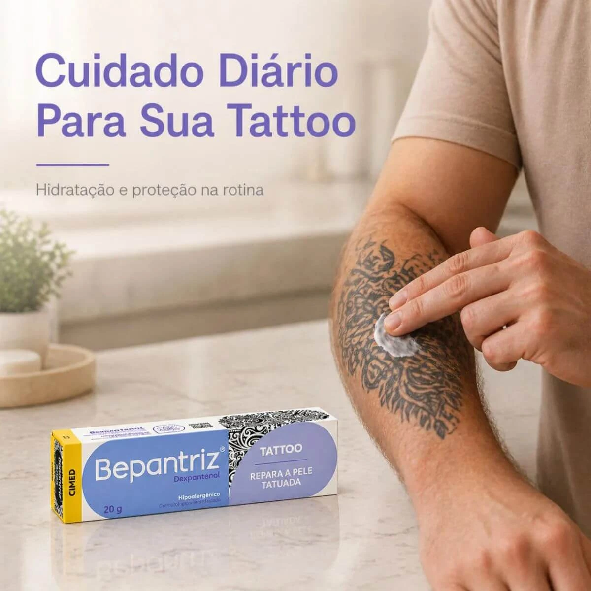 BEPANTRIZ TATTOO CREME 20G - CIMED — imagem 3 | Farmácia Resyla