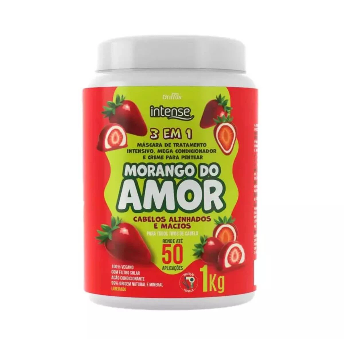 MASCARA GRIFFUS INTENSE MORANGO DO AMOR 1KG — Griffus | Farmácia Resyla