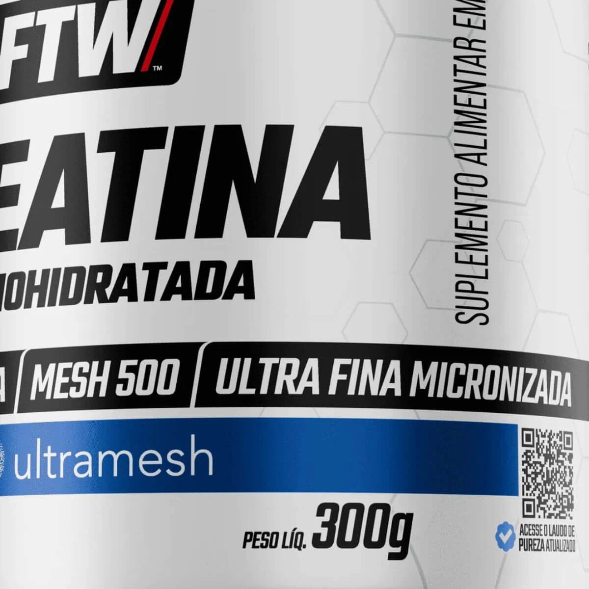 CREATINA MONOHIDRATADA ULTRAMESH FTW 300G — imagem 3 | Farmácia Resyla
