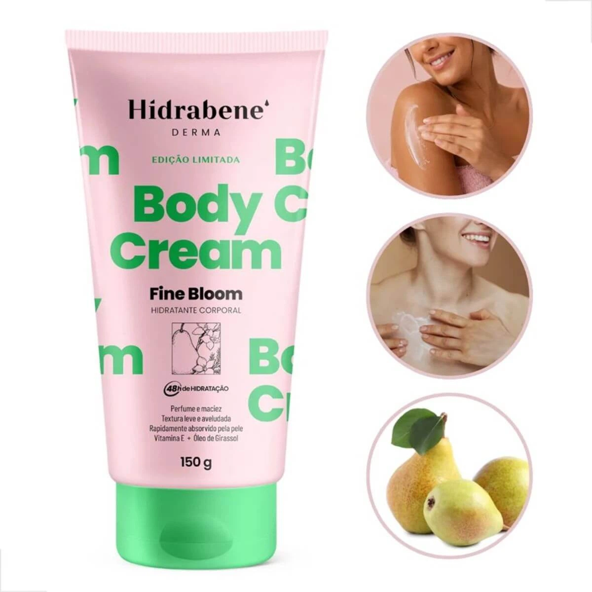 HIDRATANTE HIDRABENE BODY CREAM FINE BLOOM 150G — imagem 3 | Farmácia Resyla