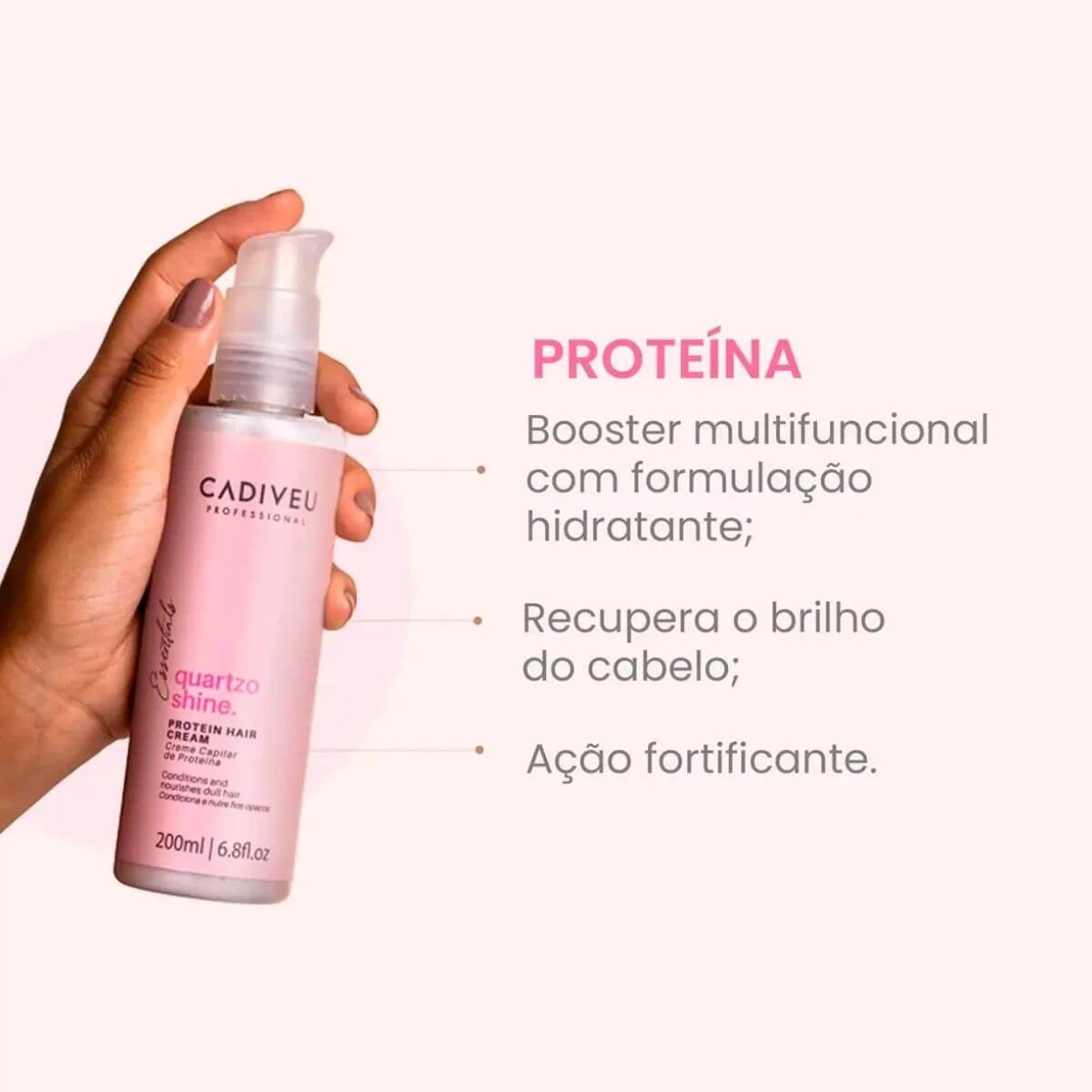 PROTEÍNA CONDICIONANTE QUARTZO SHINE CADIVEU 200ML — imagem 2 | Farmácia Resyla