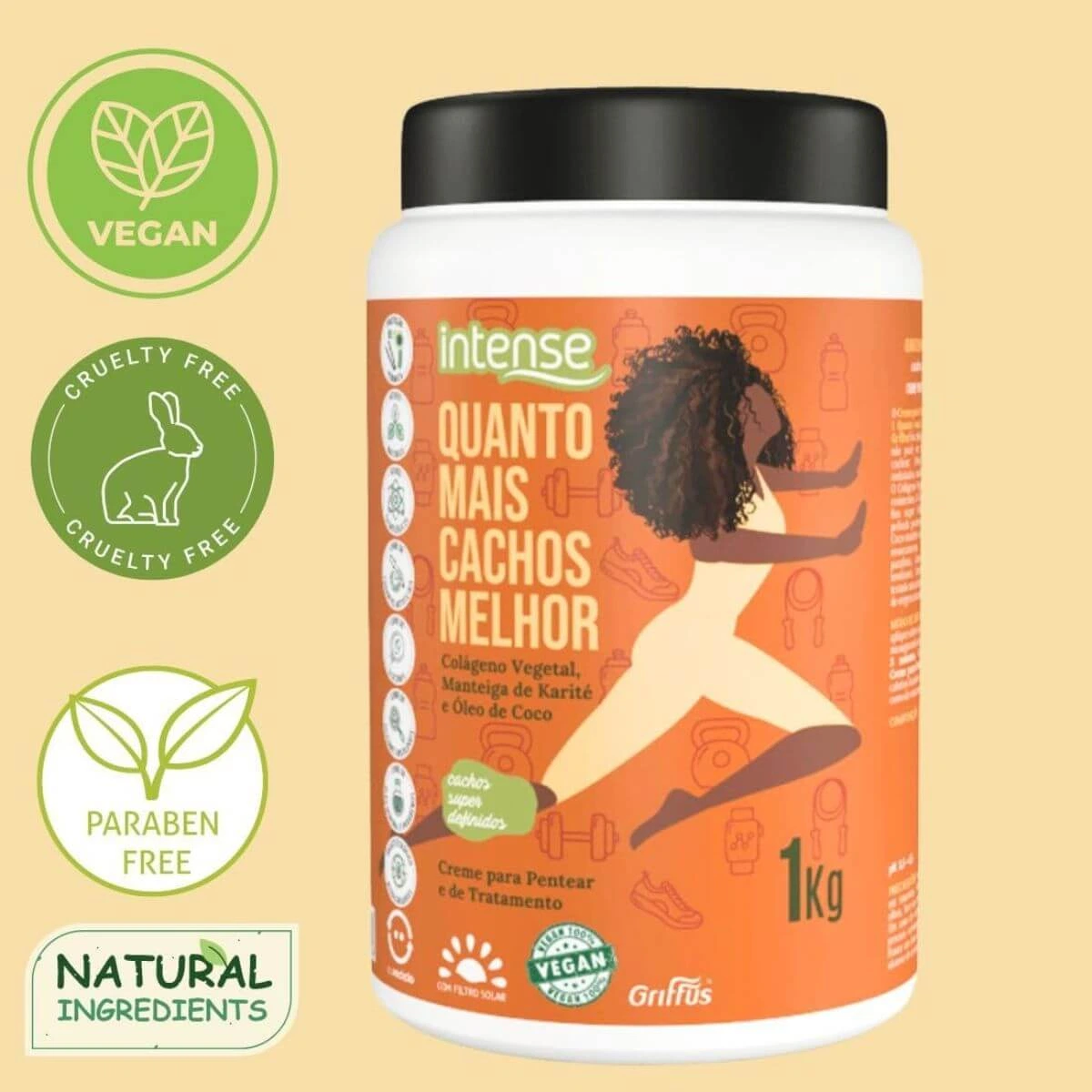 MÁSCARA GRIFFUS INTENSE +CACHO MELHOR 1KG — imagem 3 | Farmácia Resyla