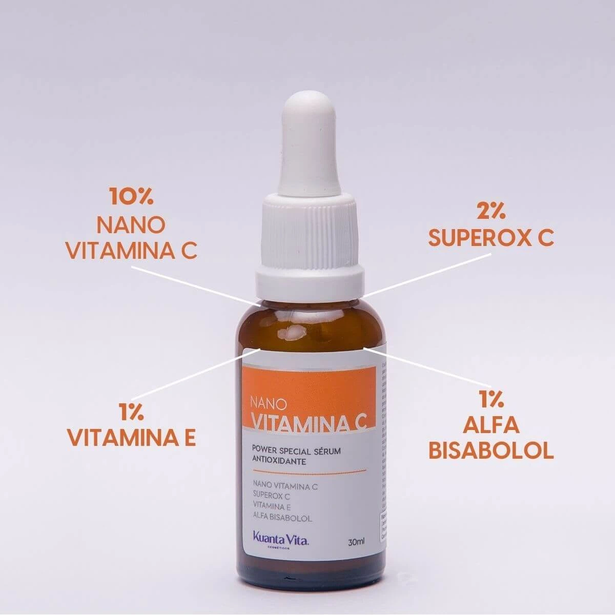 SERUM KV NANO VITAMINA C 10% ANTIOXIDANTE 30ML — imagem 3 | Farmácia Resyla