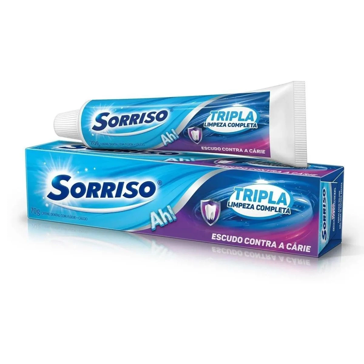 CREME DENTAL SORRISO TRIPLA LIMPEZA COMPLETA 70G — imagem 2 | Farmácia Resyla