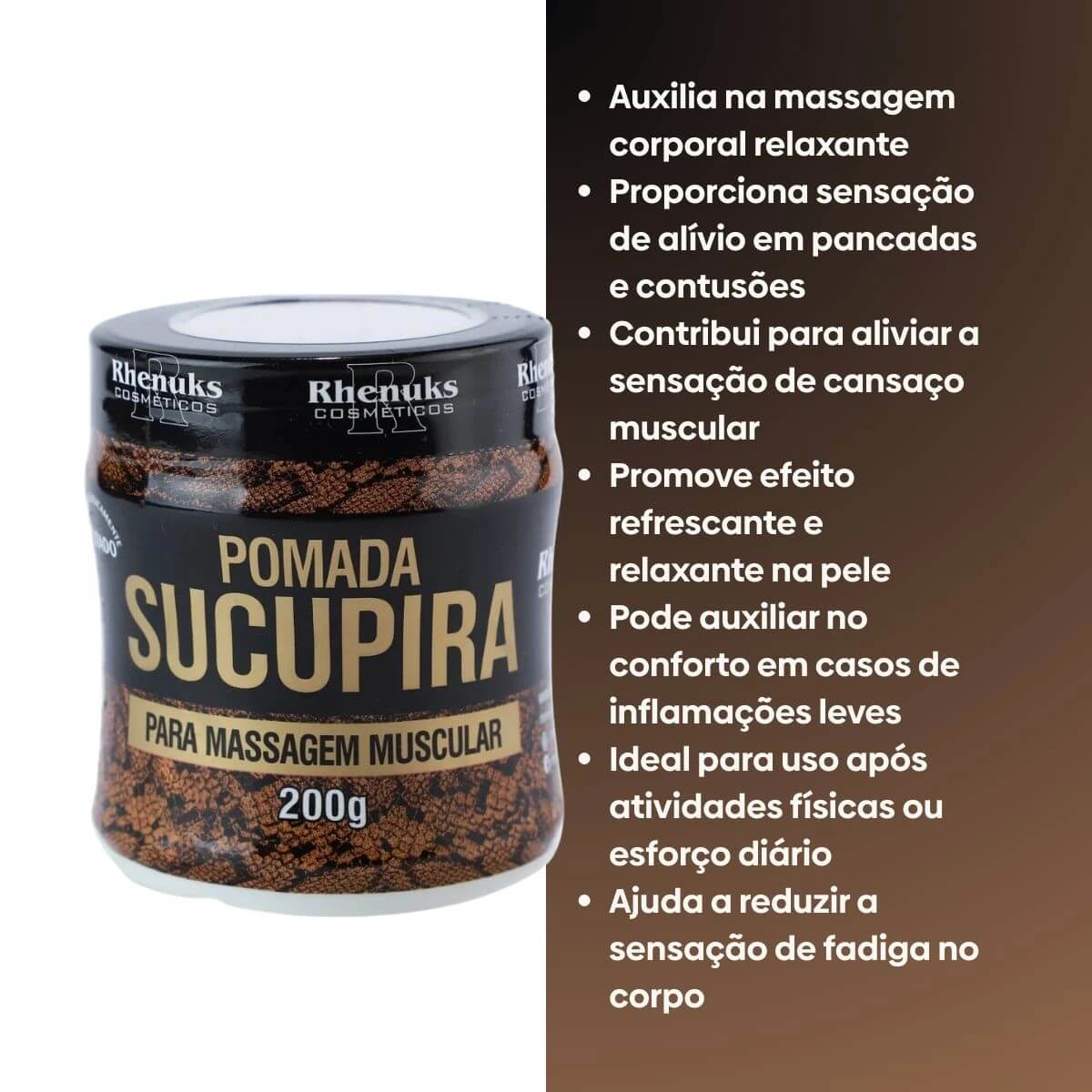 POMADA RHENUKS SUCUPIRA 200G — imagem 2 | Farmácia Resyla